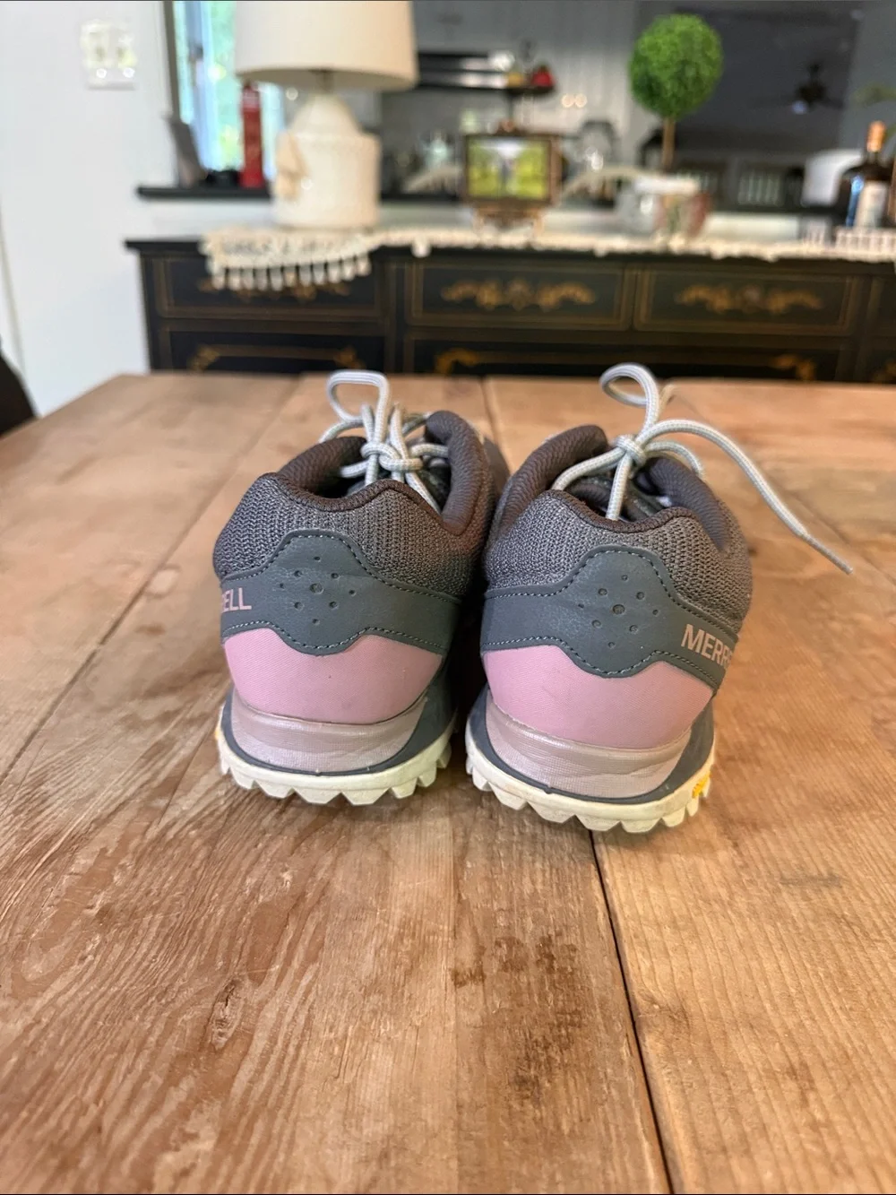 Merrell Women's Gray and Pink Trail Runners